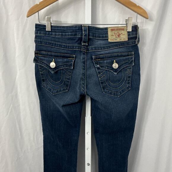 True Religion Jeans Women's Blue Billy Low Rise 27 Y2K - Picture 12 of 13